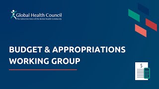 GHC Working Group Budget amp Appropriations [upl. by Standley]