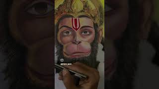 Hanuman ji realeastic drawing sketch sanatandharma sanatani jaishreeram art artist [upl. by Abercromby]