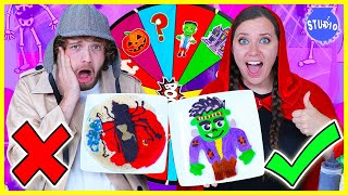 HALLOWEEN PANCAKE ART CHALLENGE 2021  BOYS VS GIRLS [upl. by Allebram]