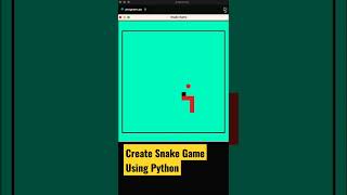 Create Snake game using python turtle shorts coding programming [upl. by Halford]