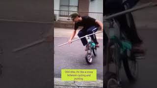 When cycling and punting collide cycle custombike customs rideit funnyvideo shorts tryitout [upl. by Jerome]