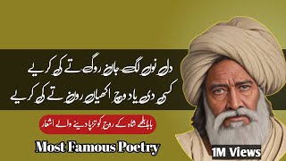 Dil nu lag jan rog te ki kriye  Baba Bulleh Shah Punjabi poetry Pathar Zehen Ghulab Nai Honday [upl. by Nochur183]