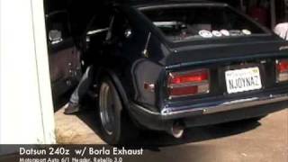 Rebello 30 Datsun 240z Sound Muffler [upl. by Emirac]