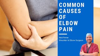 What are the common causes of elbow pain [upl. by Nodgnal]