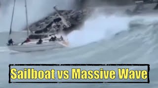 Sailboat vs Massive Wave  Googans of the Week [upl. by Geneva]