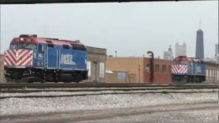 The Best of Metra Plus Amtrak 145 at Tower A2 Chicago 130212 [upl. by Letreece]