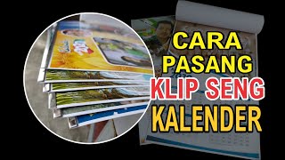 CARA PASANG KLIP SENG KALENDER [upl. by Avilla]