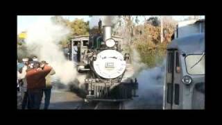 Knotts Berry Farm Railroad Double Header [upl. by Mad]