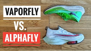 ¿Cuál es mejor 👉 nike VAPORFLY next percent vs nike ALPHAFLY next percent  LONG LONG RUN [upl. by Eudoxia]