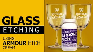 How To Etch Glass  Armour Etch Cream [upl. by Auqenehs279]