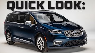 Quick Look at a Minivan  2021 NEW Chrysler Pacifica Walkthrough  MotorTrend [upl. by Lyudmila]