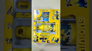 Ultimate Minions Stationery Set Jumping Road Pencil Case Pencil stationery backtoschool shorts [upl. by Eelrahc3]