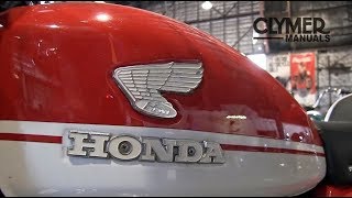 Clymer Video Walk Around 1971 Honda CB100 Vintage Single  2013 HoAME Motorcycle Show [upl. by Epuladaug]