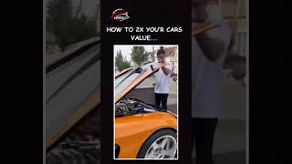 How to 2x your car’s value in 30 seconds sportscar drafstrip illegalracing top5 streetrasing [upl. by Alekram]