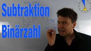 Subtraktion Binärzahl Dualzahl Beispiel 2 Negativ [upl. by Satterlee804]