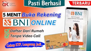 Cara Buat Rekening BNI Online Terbaru 2024  Buka Rekening BNI Tanpa Datang ke Bank Langsung Jadi [upl. by Leahsim]