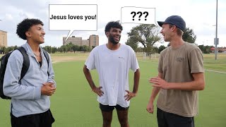 Sharing Jesus To An Atheist Christian and Hindu [upl. by Keli]