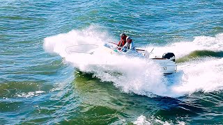 ⛔ ATTENTION ÉNORMES DÉFERLANTES LES BATEAUX ET JETS SONT PRIS DANS UN FORT COURANT À CAPBRETON🌊 [upl. by Budding816]