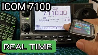 ICOM IC7100 REAL TIME USING RADIO [upl. by Nylesaj]