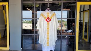 Gothic Chasuble with Lamb Motif and Orphrey [upl. by Bela]