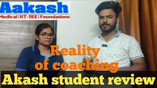 Aakash coaching review by student of aakash  aakash coaching detail review [upl. by Ylrehs]