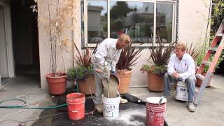 How to mix accelerated stucco in fivegallon buckets [upl. by Ahsla]