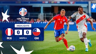 PERÚ 00 CHILE  HIGHLIGHTS  CONMEBOL COPA AMÉRICA USA 2024™ [upl. by Nanah]