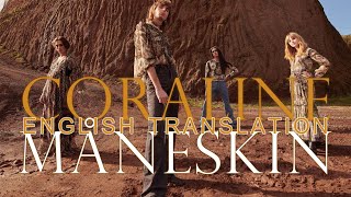 Coraline  Måneskin  ITA to ENG Translation 4K italianmusic måneskin maneskin read desc too [upl. by Able]