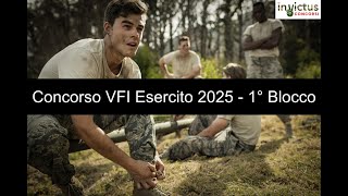 Concorso pubblico bando per 6500 VFI dellEsercito Italiano anno 2025 – 1° Blocco [upl. by Airetnohs]