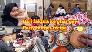 Baji fakhra se milne gey Muqadas ne khala ke liye gift Liyachicken patty burger recipe [upl. by Fredie60]