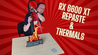 RX 6600XT Repaste amp Thermals [upl. by Nivrek492]