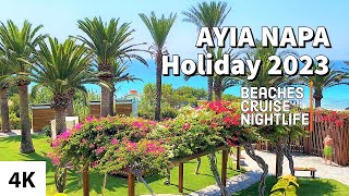 AYIA NAPA Cyprus 4K  Beaches Cruise Nightlife [upl. by Langer]