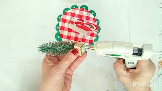 Decoração de natal com garrafa pet arte diy craft [upl. by Nodle814]