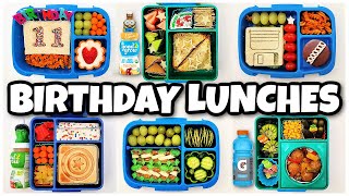 School Lunch TAKEOVER 🎂 Jacksons Birthday Lunches  Bunches of Lunches [upl. by Litnahs]