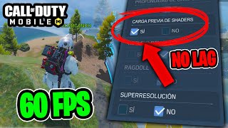 ¿CÓMO ELIMINAR EL LAG EN COD MOBILE ✅JUEGA A 60 FPS FLUIDOS EN CELULAR GAMA BAJA  SÚPER FÁCIL ⭐ [upl. by Dnalevets]