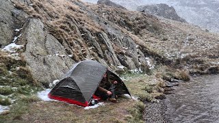 Solo Wild Camping in the Lake District  The Last Taste of Winter [upl. by Cleti84]