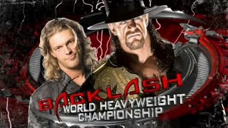 WWE Backlash 2008 Official And Full Match Cardvintage [upl. by Ruomyes]