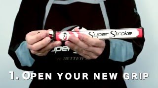 Super Stroke Weighted Putter Grip Installation Video [upl. by Yecies715]