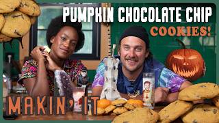 Pumpkin Chocolate Chip Cookies with Vegan Chef Chrissy Tracey  Makin It  Brad Leone [upl. by Delisle722]