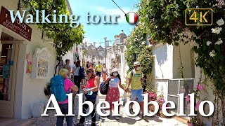 Alberobello Puglia Italy【Walking Tour】History in Subtitles  4K [upl. by Terriss]