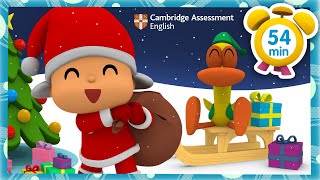 ☃️ POCOYO FRANÇAIS APPRENDRE LANGLAIS avec CambridgeWhite Christmas 54 min DESSIN ANIMÉ [upl. by Ruthy385]