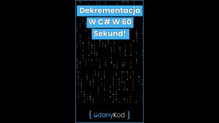 ⏱ Dekrementacja w C w 60 Sekund ⚡ shorts [upl. by Donough]