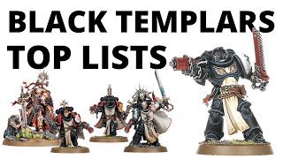 Four Strong Black Templar Army Lists  Whats Winning Tournaments for The Black Templars [upl. by Dloreh]