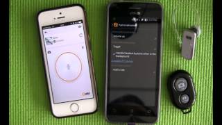 การใช้งาน Bluetooth Handfree amp iShutter กับ App Zello Walkie Talkie [upl. by Ennaira]