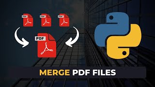 Merging PDFs in Python The EASY Way [upl. by Ailesor]