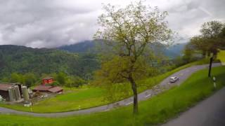 VILLARS  OLLON  AIGLE Bus Ride Switzerland [upl. by Eicam]