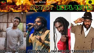 REGGAE MIXTAPE ARTIST EXPLOSION FT ROMIAN VIRGOTARRUS RILEYJAH MELODY CHRONIXX 4 GIANTS BLAZING [upl. by Ellenrad632]