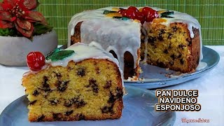 PAN DULCE NAVIDEÑO ESPONJOSO y Sin Amasar Fácil y Delicioso [upl. by Sackey]