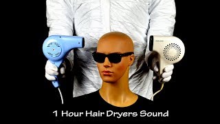 Two Hair Dryers Sound 6  ASMR  1 Hour Lullaby to Fall Asleep [upl. by Assilim573]