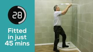 How to fit a Quad shower enclosure in 45 minutes [upl. by Debbee]